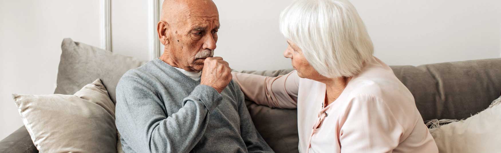 carer helping unwell relative