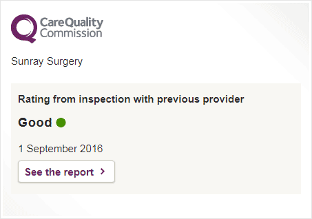 See our latest CQC inspection report at the CQC website