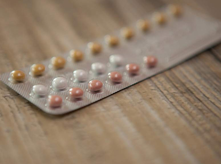strip of contraceptive pills